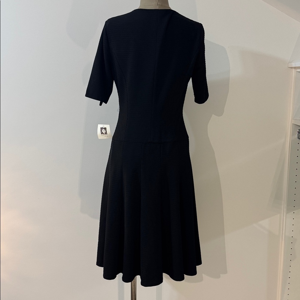 Anne Klein Classic Black Midi Dress - Picture 6 of 7